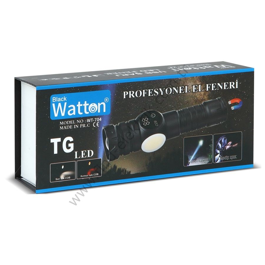 Watton WT-704 9 Mod Şarjlı Kamp İçin Uygun El Feneri