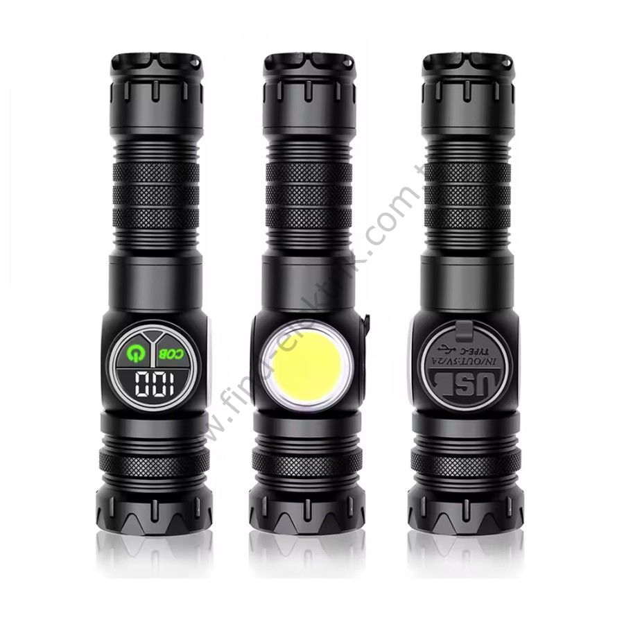 Watton WT-704 9 Mod Şarjlı Kamp İçin Uygun El Feneri