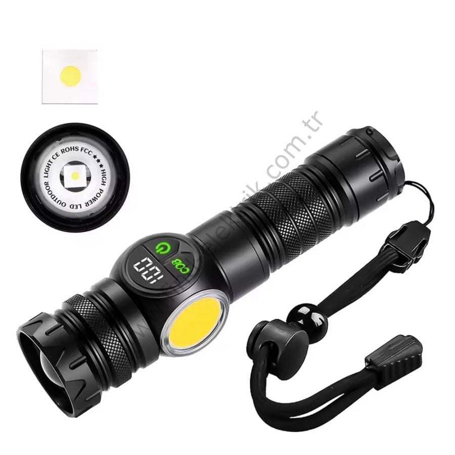 Watton WT-704 9 Mod Şarjlı Kamp İçin Uygun El Feneri