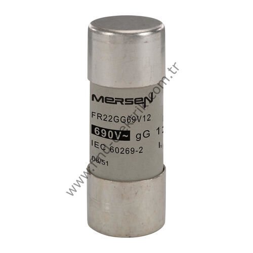 Mersen FR22GG69V12 Porselen Gecikmeli Sigorta GG 22X58 12A  690V