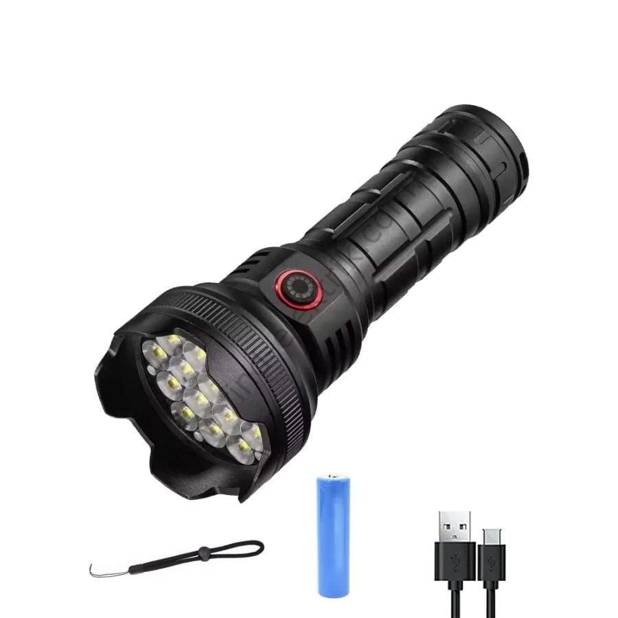 Watton WT-705 Geniş Açı Şarjlı El Feneri 5 Farklı Mod TG Led