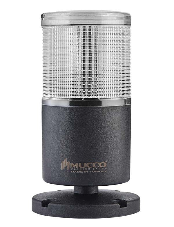 Mucco SNT-7013-F1-5 Beyaz Tabana Montaj Işıklı Kolon Flaşör 220V AC