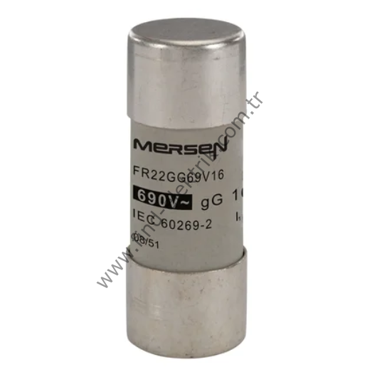 Mersen FR22GG69V16 Porselen Gecikmeli Sigorta GG 22X58 16A  690V