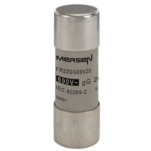 Mersen FR22GG69V20 Porselen Gecikmeli Sigorta GG 22X58 20A  690V