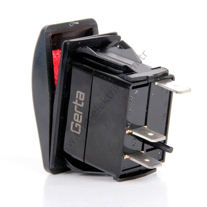 Gerta GRC-421AR ON-OFF-ON Kalıcı 4 Pin Switch