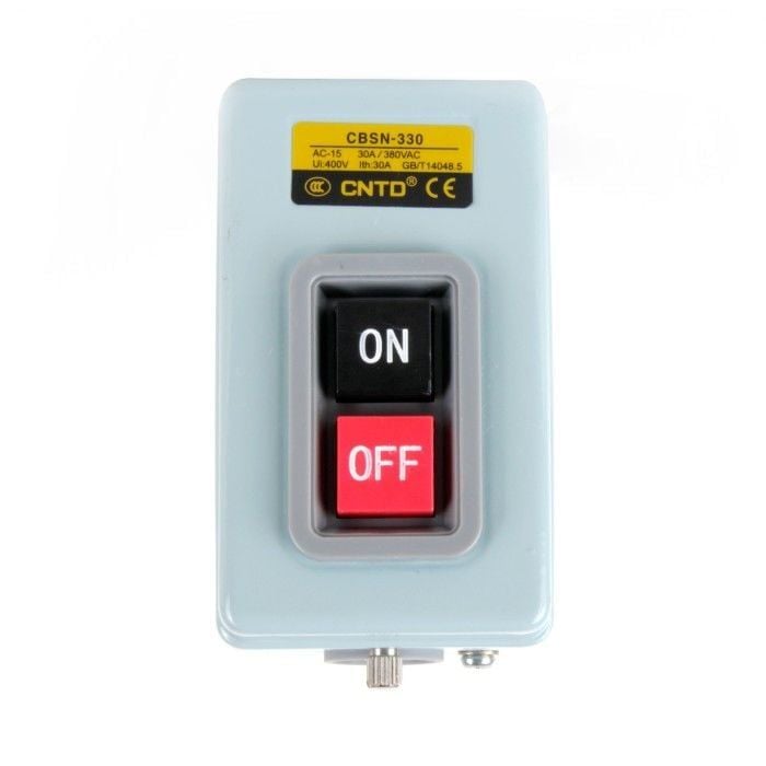 Cntd CBSN-330 Metal Sıva Üstü 3x30A 380V AC 3,7 Kw Kutulu Şartel