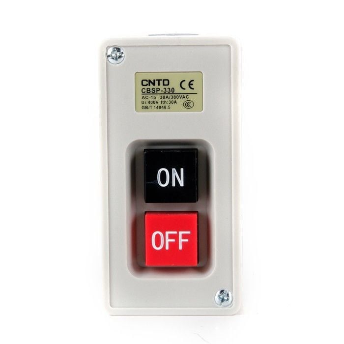Cntd CBSP-330 Plastik Sıva Üstü 3x30A 380V AC 3,7 Kw Kutulu Şartel