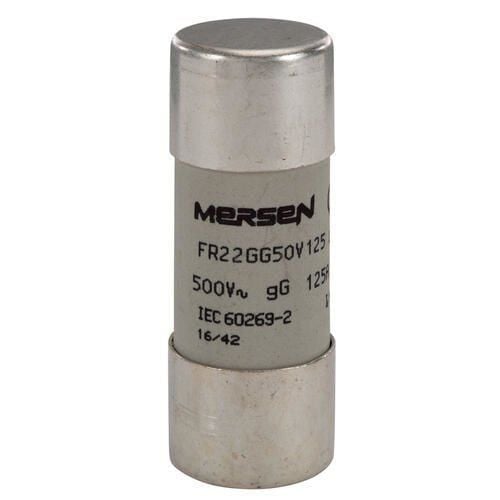 Mersen FR22GG69V125 Porselen Gecikmeli Sigorta GG 22X58 125A  690V