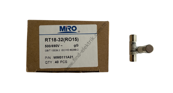 Miro RO15 10X38MM 500V AC 0,5 Amper Gecikmeli Sigorta
