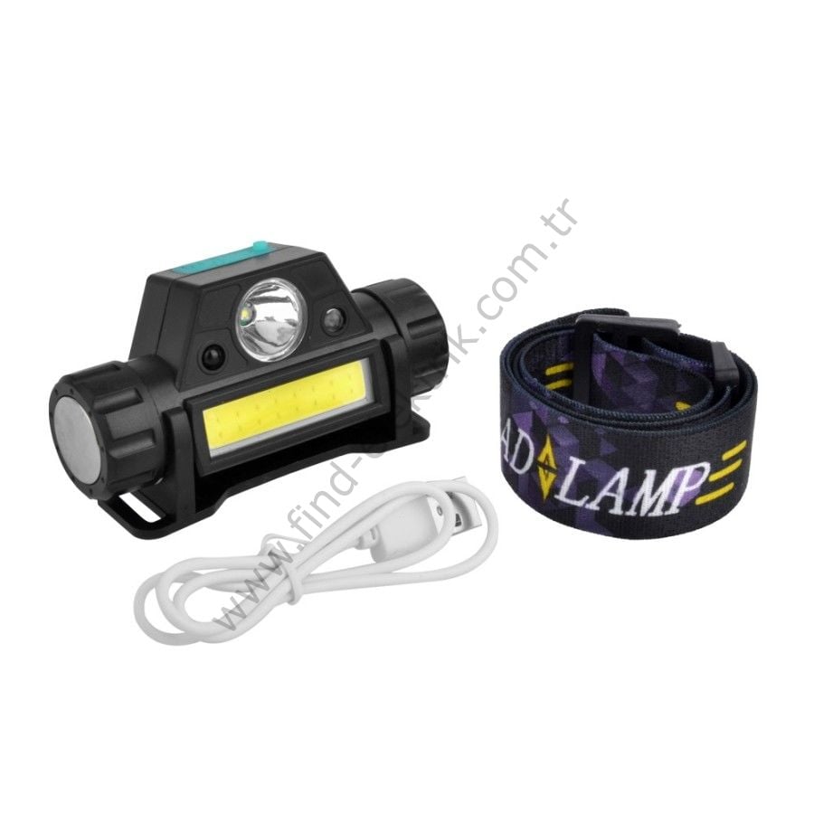 Watton WT-055 8 Saat Dayanıklı Şarjlı Sensörlü Mıknatıslı Kafa Lambası