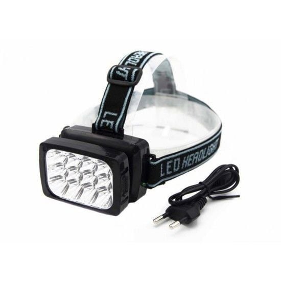 Watton WT-064 12 Ledli Güçlü Şarjlı Kafa Lambası