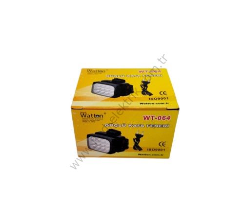 Watton WT-064 12 Ledli Güçlü Şarjlı Kafa Lambası