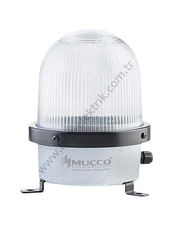 Mucco SNT-D12522-KFS-5 D Serisi Kafesli Endüstriyel İkaz Lambası 85-260V AC/DC