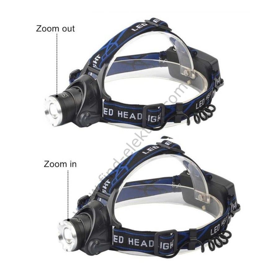 Watton WT-120 Orjinal 800 Lümen Tx6 Şarjlı Zoomlu Kafa Feneri