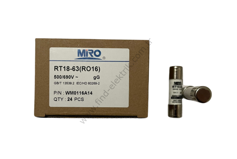 Miro RO16 14X51MM 690V AC 50 Amper Gecikmeli Sigorta