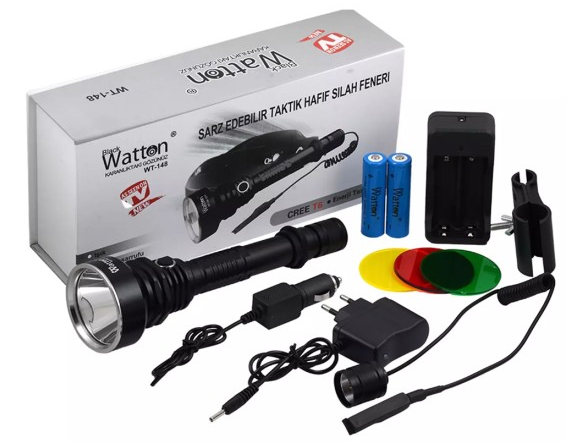 Watton WT-148 Orjinal 800 Lümen Tx6 Özel Avcı Feneri