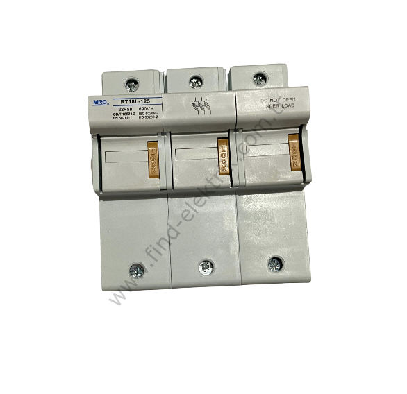 Miro 18L-125 22X58MM Üçlü Sigorta Yuvası (3P)