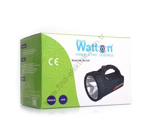 Watton WT-240 Şarjlı Güvenlik Avcı Feneri