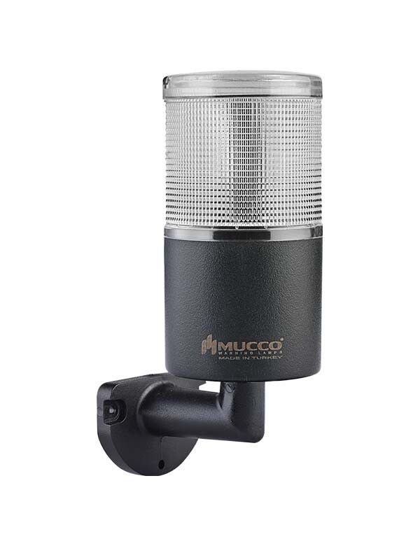 Mucco SNT-7013-CB1-5-L Beyaz Duvara Montaj Işıklı Kolon Buzzer Çakar 12-24V AC/DC