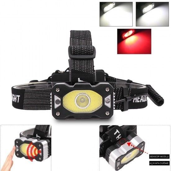 Watton WT-248 4 Modlu Sensörlü Şarjlı Güçlü Kafa Lambası