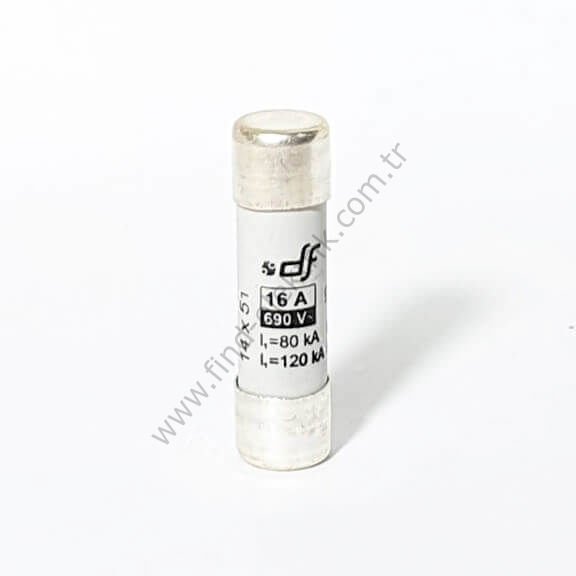 Df 421016 Porselen Gecikmeli Sigorta GG 14X51 16A 500V (Kutu 10 Adet)
