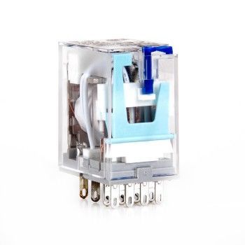 Butto 18FT-2PL/220AC (55.32-220AC) 18FT-2PL (55.32) Serisi Röle Kontak 2CO-10A 8 Pin Ledli