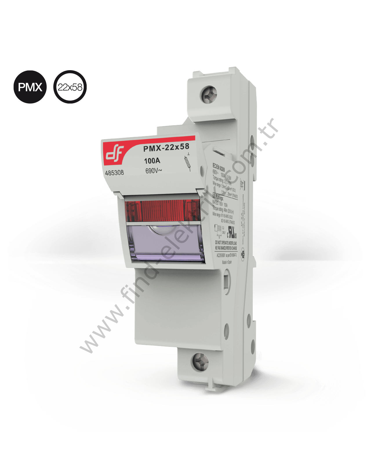 Df 485304 Sigorta Yuvası Pm-X 22X58 2P (İkili)