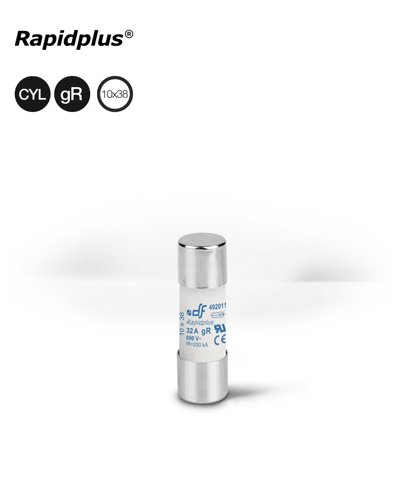 Df 492006 Porselen Hızlı Sigorta 10X38mm, 600V, 10A (Kutu 10 Adet)