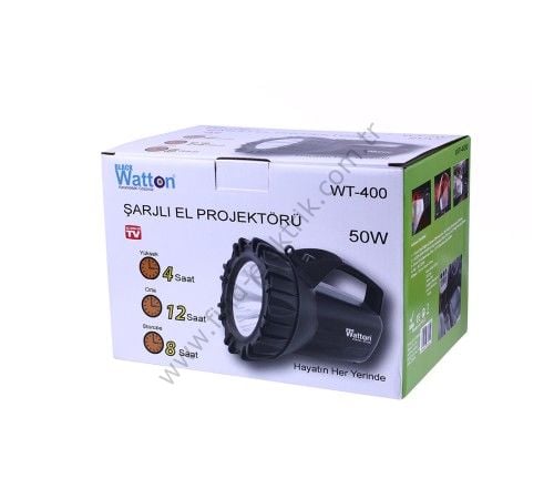 Watton WT-400 Şarjlı 50 W Büyük Fener