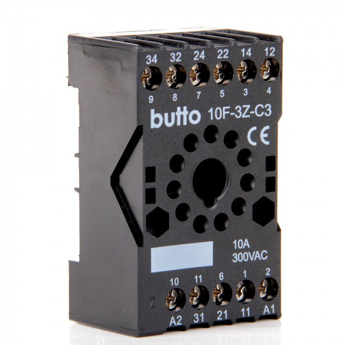 Butto 10F-3Z-C3 (SC-63) 10F (SC-6) Serisi Röle Soketleri