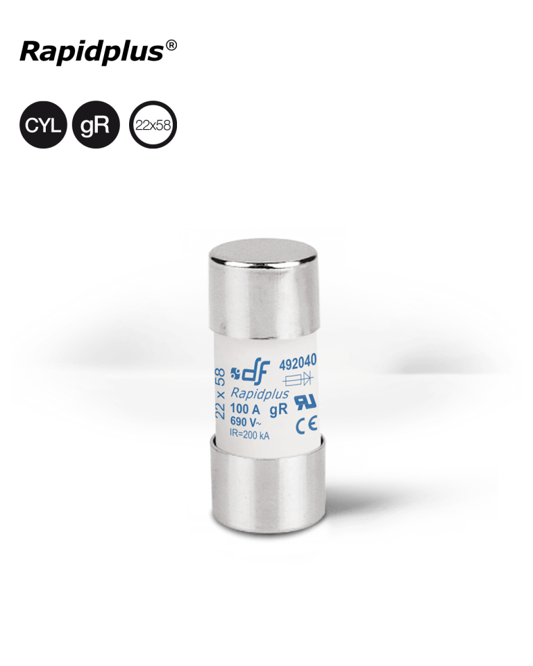 Df 492034 Porselen Hızlı Sigorta 22X58mm,690V, 25A (Kutu 10 Adet)