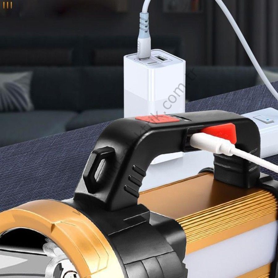 Watton WT-615  Mod Şarjlı El Feneri Projektör Tipi