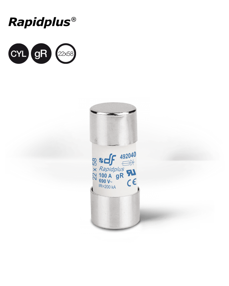 Df 492037 Porselen Hızlı Sigorta 22X58mm,690V, 50A (Kutu 10 Adet)