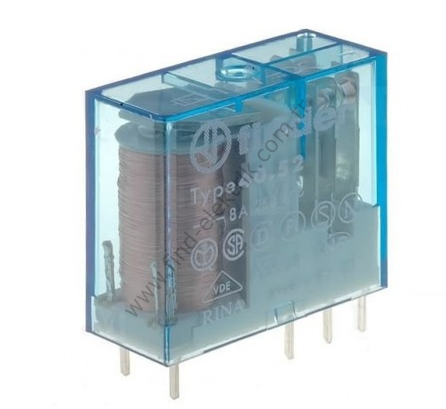 Finder F.40.52 12V DC Minyatür PCB Röle 2 Co-8A Kont Pin:-5mm