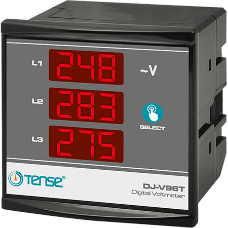 Tense DJ-V96T 3×3 Hane LED Display Ekranlı Voltmetre