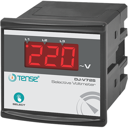 Tense DJ-V72S 3 Hane LED Display Ekranlı Voltmetre