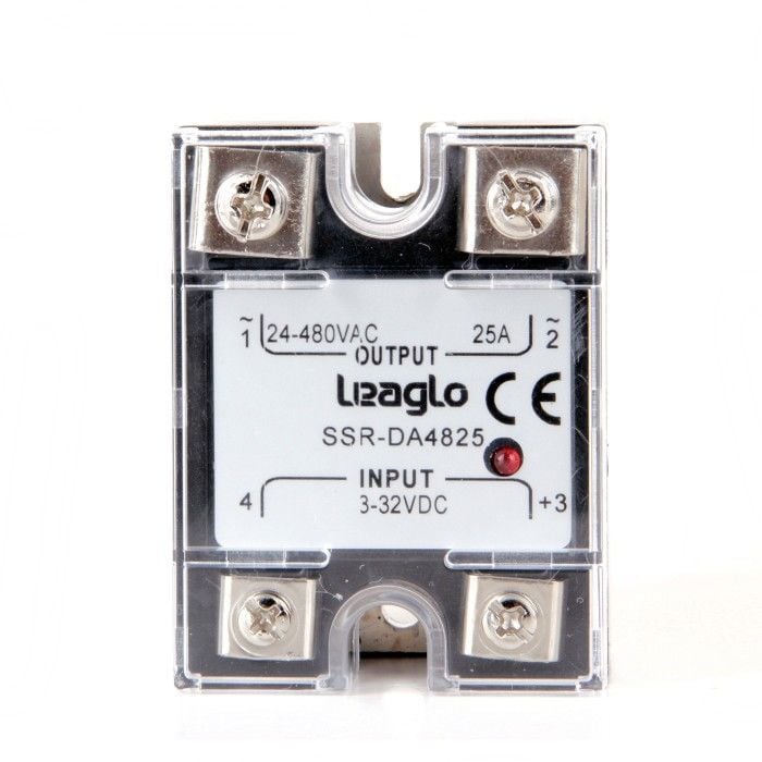 Leaglo DA-4825 SSR Giriş:3-32V DC Çıkış: 24-480V AC 25 Amper