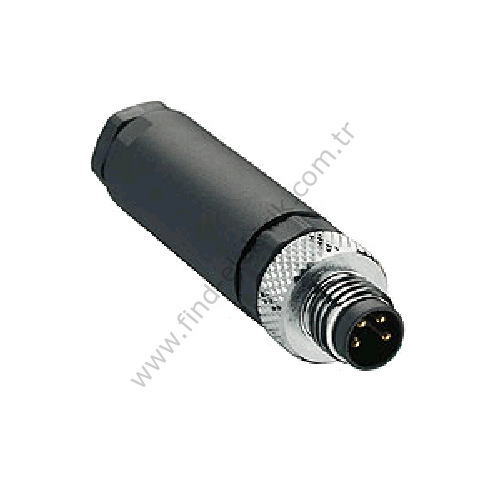 SL08-M04S M8 Düz 4 Pinli Erkek Konnektör