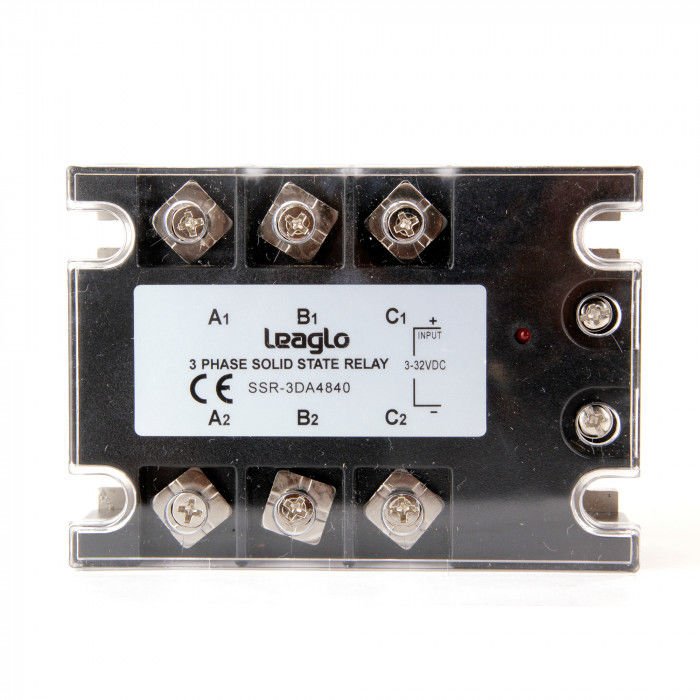 Leaglo 3DA-4860  DC-AC 3 Faz SSR Giriş:3-32V DC Çıkış: 24-480V AC 60 Amper