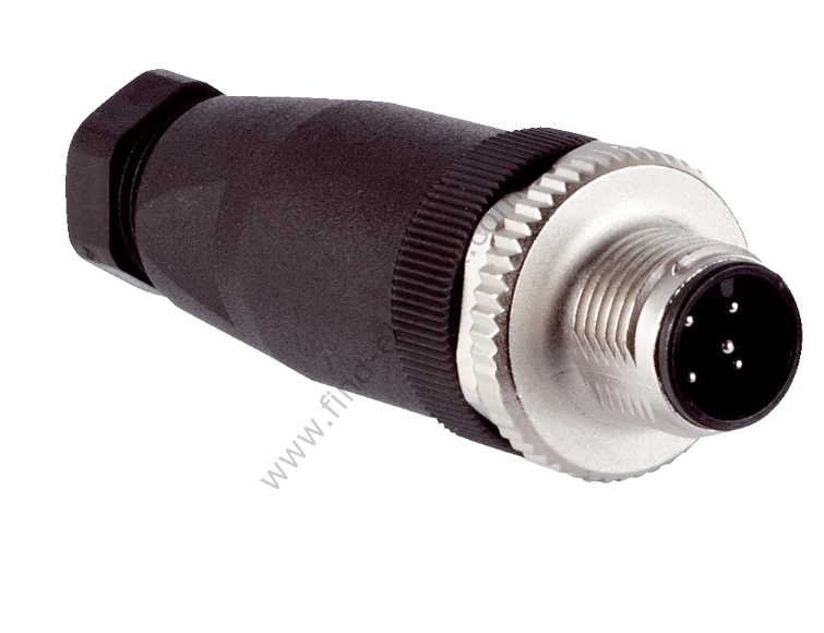 SL012-M05S M12 Düz 5 Pinli Erkek Konnektör