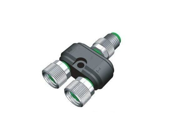 M8 Y Tip 4 Pin Erkek - 4 Pin Dişi Konnektör Y-M8-M04/2F04