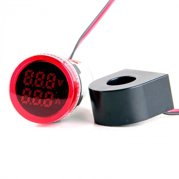 Leaglo AD22-22VAM-AC-R AC LED Voltmetre/Ampermetre