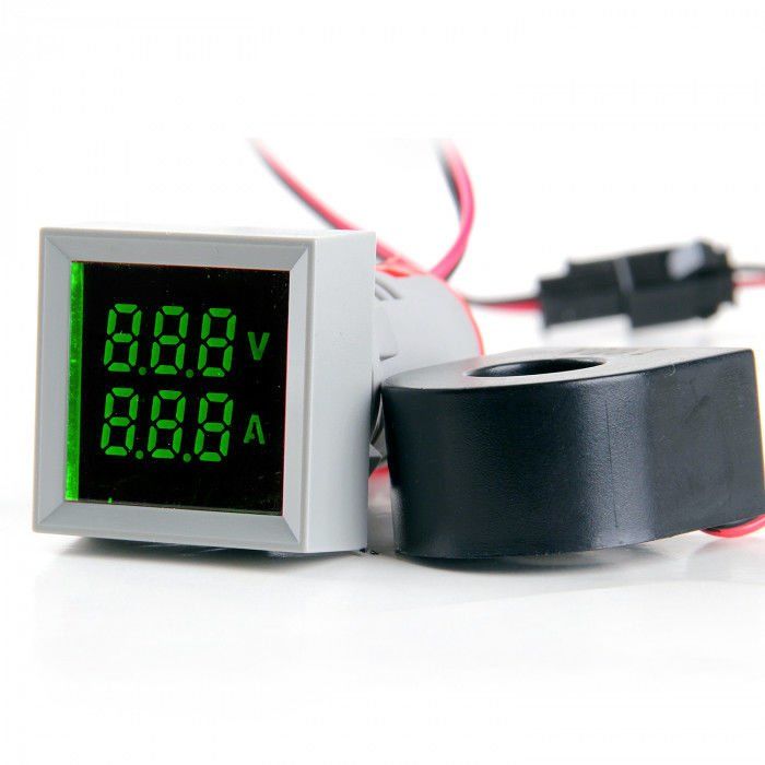 Leaglo AD22-22VAM-S-AC-G AC LED Voltmetre/Ampermetre