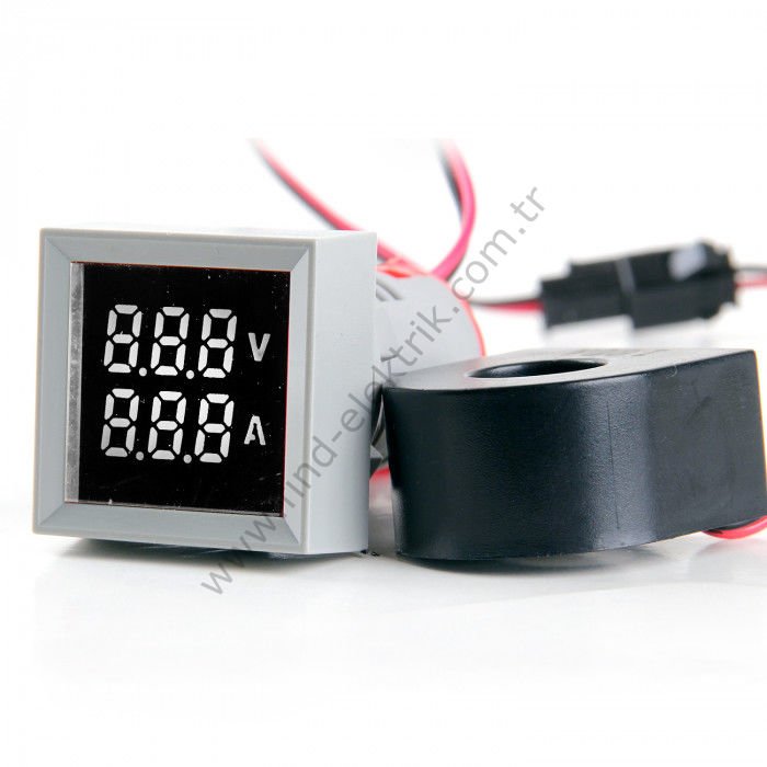 Leaglo AD22-22VAM-S-AC-W AC LED Voltmetre/Ampermetre