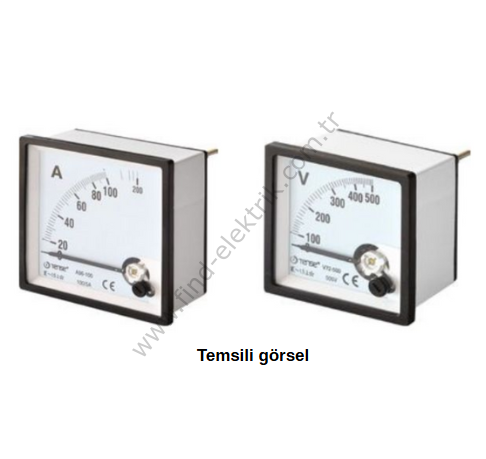 Tense A72-20 D 20A Direkt Ampermetre 72X72MM