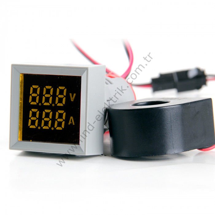 Leaglo AD22-22VAM-S-AC-Y AC LED Voltmetre/Ampermetre