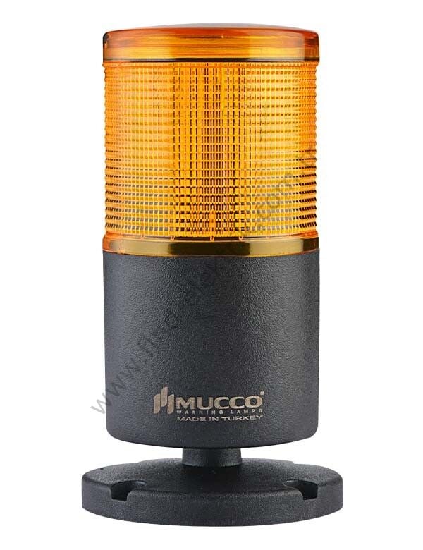 Mucco SNT-7024-SB1-3-D Sarı Devrilme Aparatlı Işıklı Kolon Buzzer Sabit 24V DC