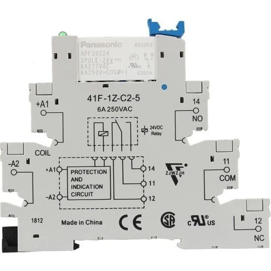 Panasonic APF30224-6A Röle + Soket (Vidalı Tk.) (1No) 24 DC