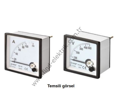 Tense A96-30 D 30A Direkt Ampermetre 96X96MM