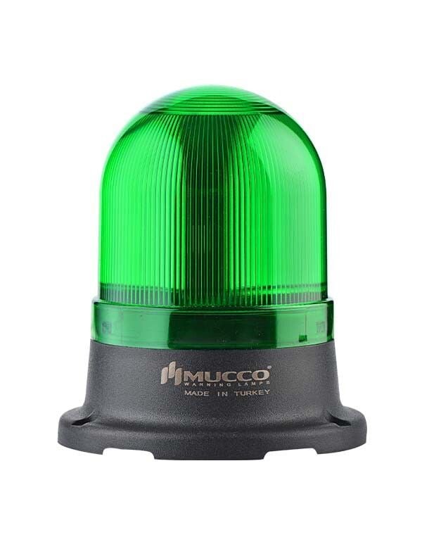 Mucco SNT-725-F-2 70 Serisi Tepe Lambası Flaşör 40-260V AC/DC Yeşil Işık